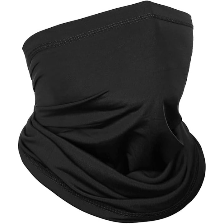 Masca / Bandana Multifunctionala, Sarphia Store, Unisex, Negru, Marime Universala