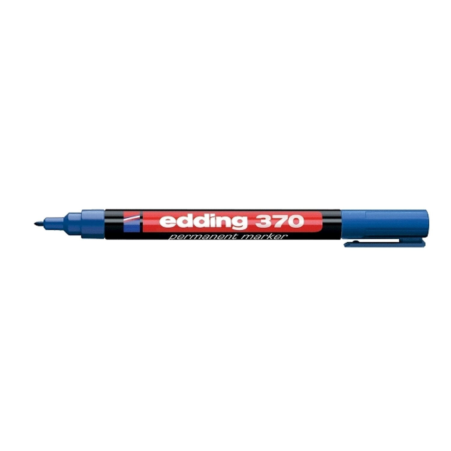 Marker permanent Edding 370 varf rotund 1MM albastru ED3703