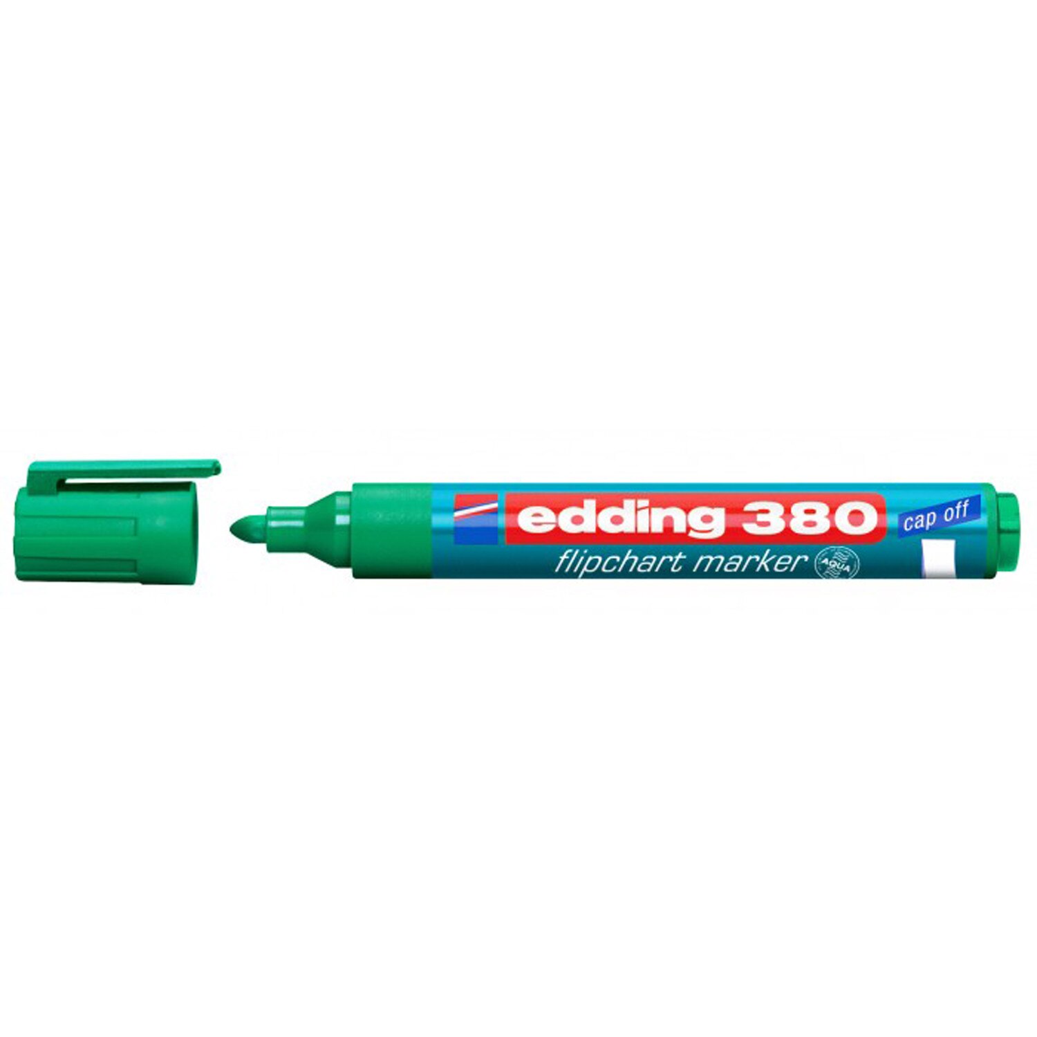 Marker Edding flipchart 380 varf rotund 1.5-3MM verde ED380004