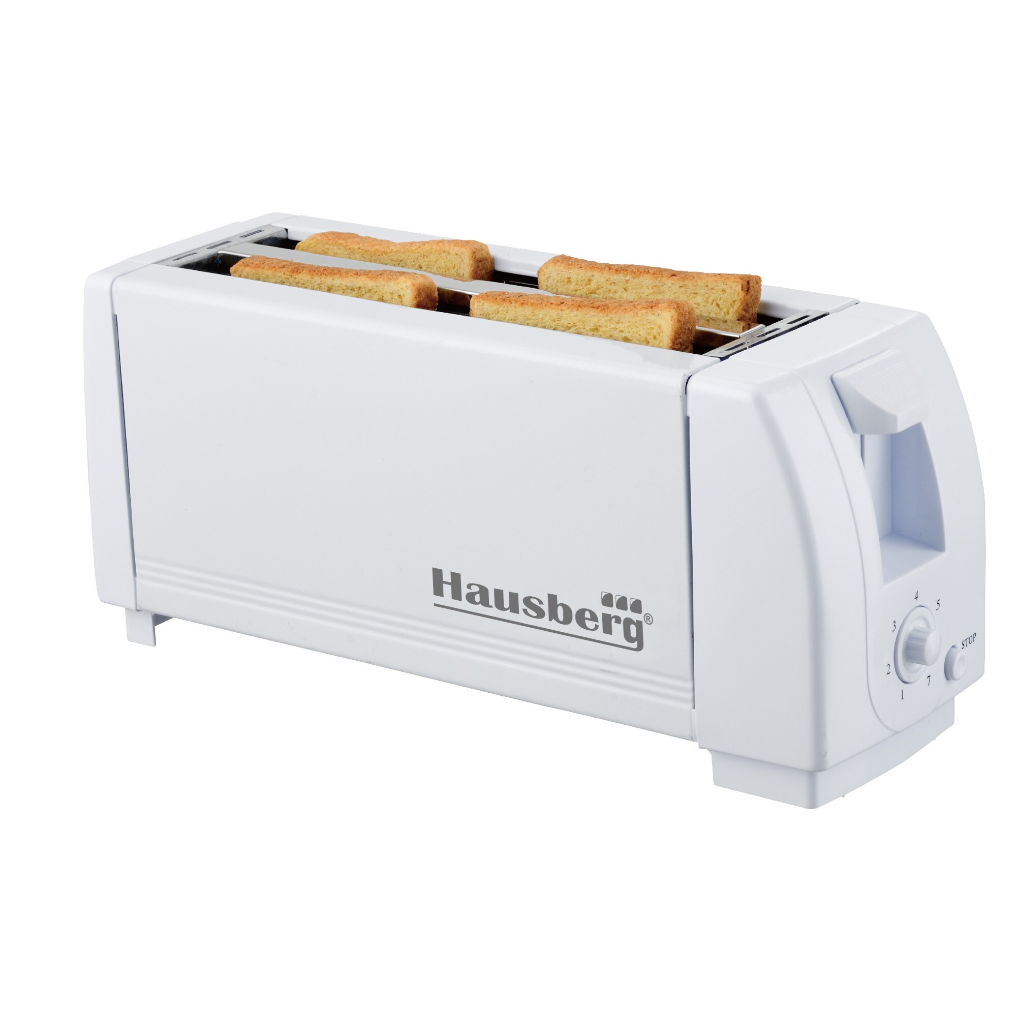 Prajitor paine 4 felii , Hausberg HB185A 1300W, alb