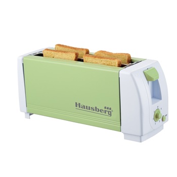 Prajitor paine 4 felii Hausberg, HB-185, 1300W, VERDE Prajitor paine 4 felii Hausberg, HB-185, 1300W, VERDE