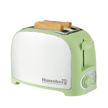 Prajitor paine 2 felii Hausberg, HB-190, 750W, VERDE Prajitor paine 2 felii Hausberg, HB-190, 750W, VERDE