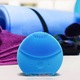 Устройство за почистване кожата на лицето FOREO LUNA mini 2, Aquamarine, 8000 оборота/мин, 8 скорости, Акумулатор, Хипоалергенно, Синьо