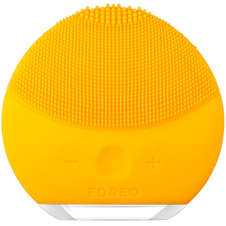 Dispozitiv de curatare faciala FOREO LUNA mini 2, Sunflower Yellow, 8000 oscilatii/minut, 8 viteze, Acumulator, hipoalergenic, Galben