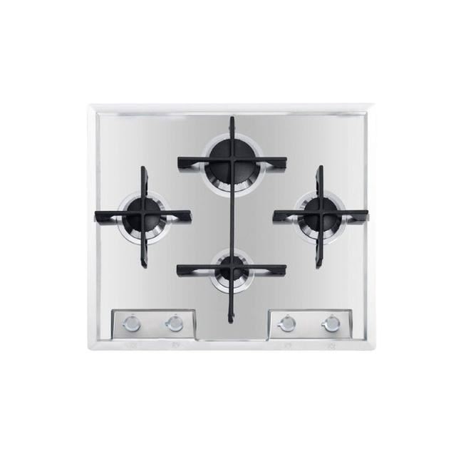 Plita incorporabila Foster Veronika 7066052, instalare STD, gaz, 59cm, 4 arzatoare, aprindere electrica, siguranta gaz, inox