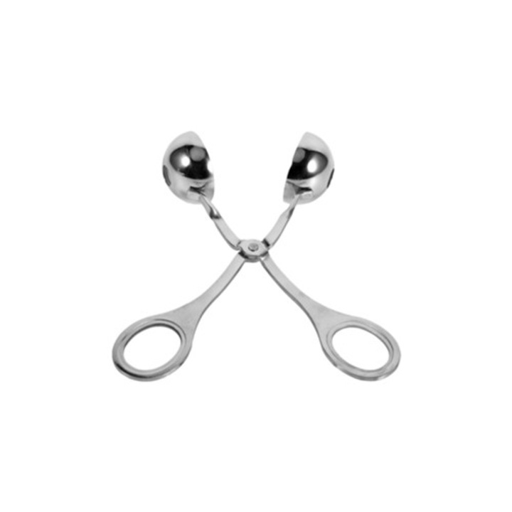 Cleste din inox pentru chiftele, design ergonomic, non-aderent