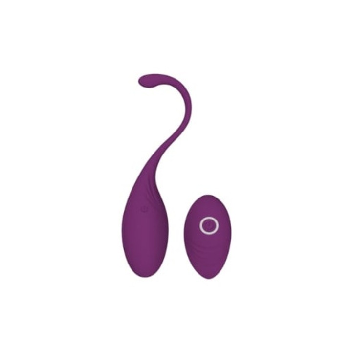 Vibrátor távirányítóval, G-pont stimuláció, vízálló, lila