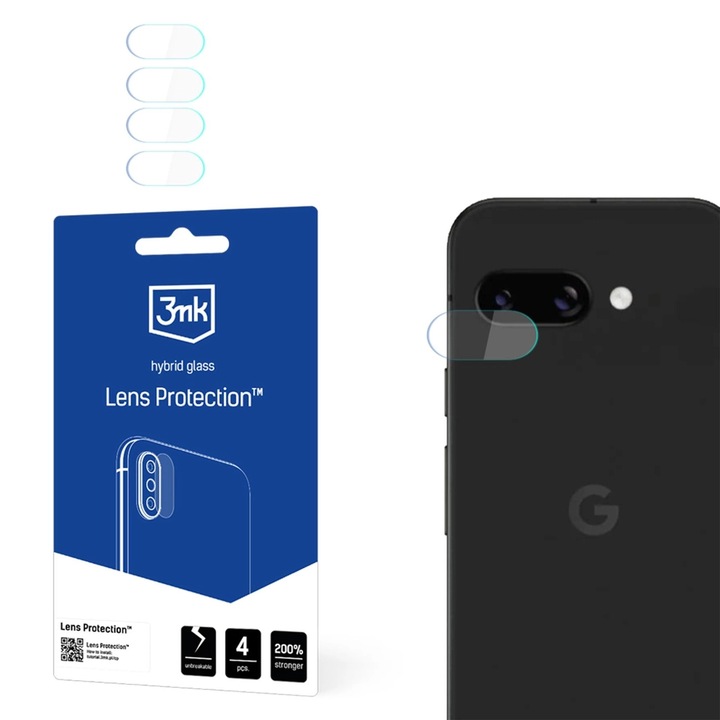 3mk Lens Protection üvegfólia Google Pixel 9a kamerához, átlátszó