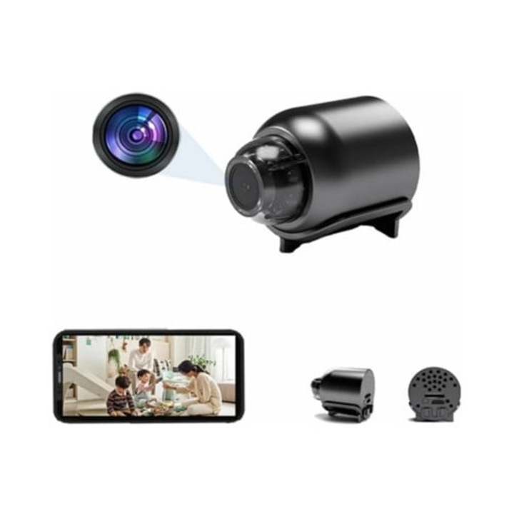 Camera spion Bestvite X5 HD 1080p, Wi-Fi, neagra