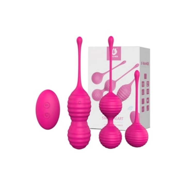 Vibrátor távirányítóval, rózsaszín