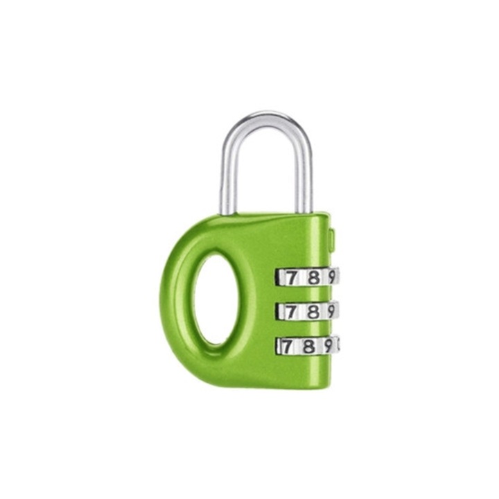Lacat de securitate anti-furt cu combinatie numerica pentru rucsac si valiza