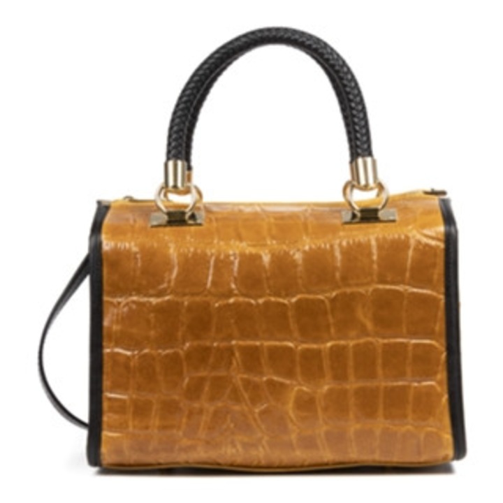 Geanta dama Florence Artisans, Gamuza, culoare maro, dimensiune 24