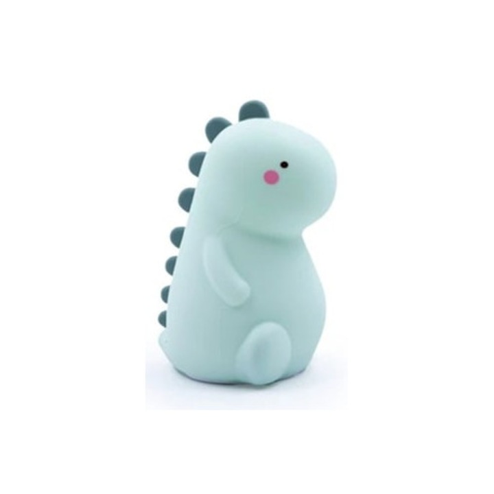 LED Dinó Éjjeli Lámpa, színváltós érintésvezérléssel, újratölthető, A1, kék