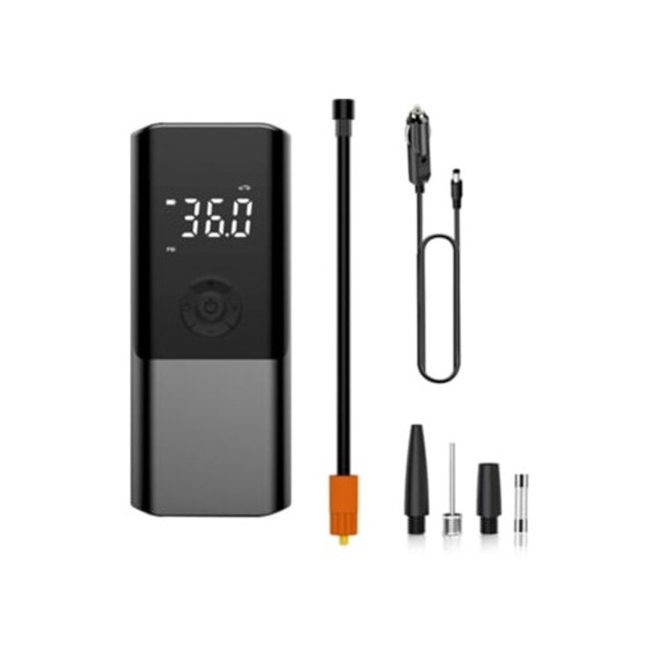 Compresor auto portabil Slowmoose, 150 PSI, cu LED