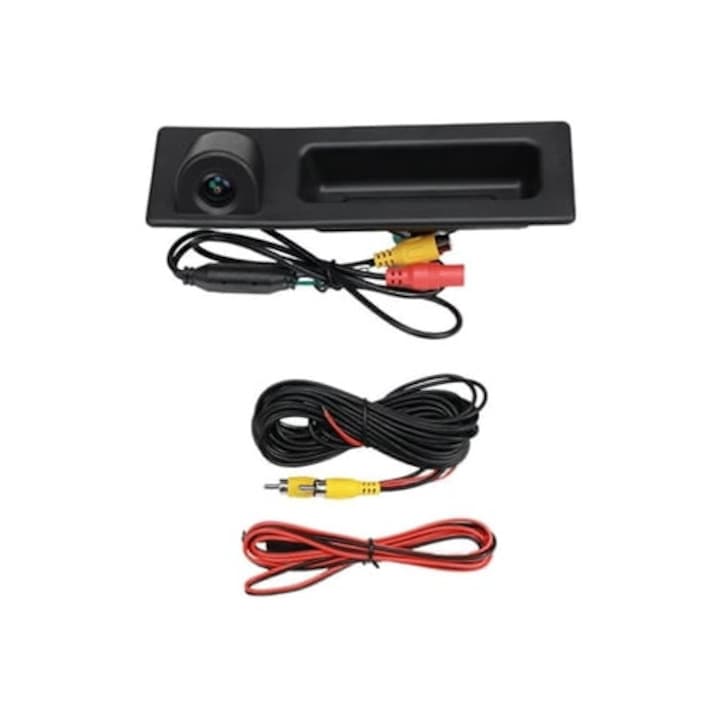 Camera auto spate cu maner pentru BMW E82 E88 E84 E90 E91 E92 E93, AHD, CVBS RCA