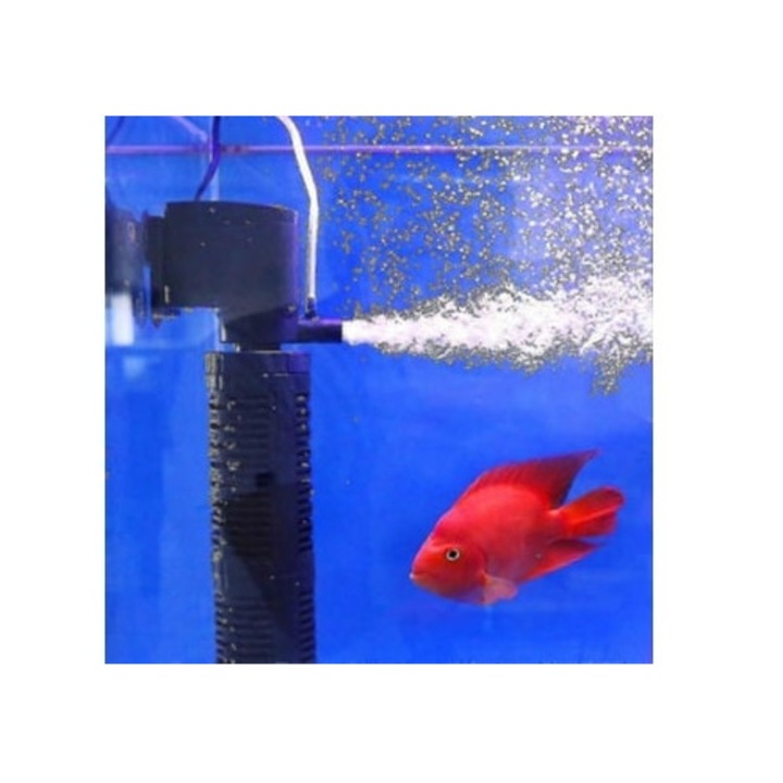 Filtru acvariu cu pompa de oxigen submersibila , purificator de apa, aerare silentioasa