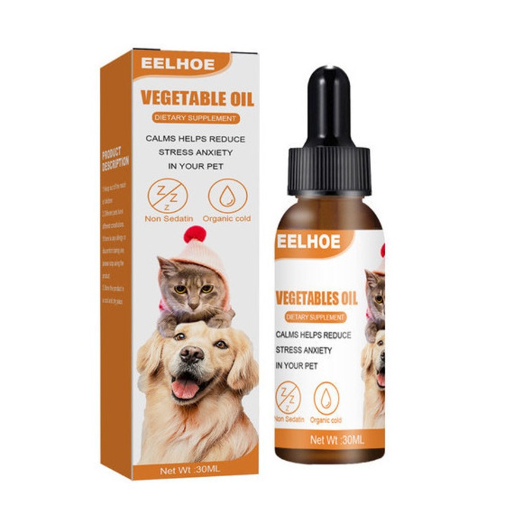Eelhoe illóolaj macskák és kutyák ápolásához, glükonolaktonnal és B1-vitaminnal