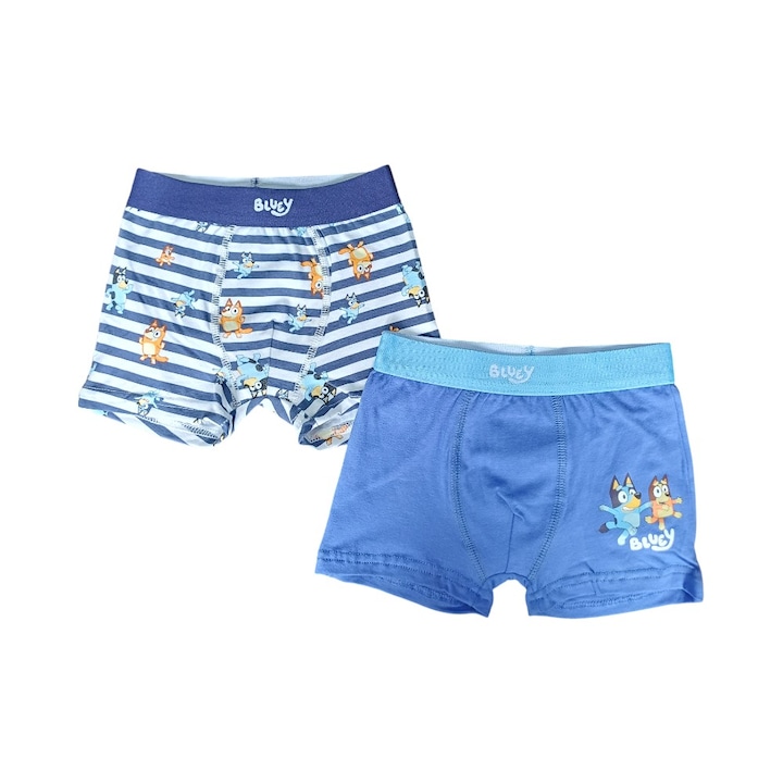 2 pár boxer alsó, fiú, sokszínű, Happy, Bluey, Többszínű