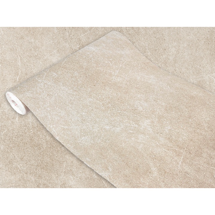 Folie autoadeziva pentru fronturi de bucatarie, taiate la dimensiune, 45 x 25 cm, DecoMeister®, Model Beton nisipos, D057-045-0025