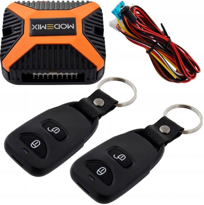 Controler închidere centralizată Modemix 24V, 2 telecomenzi, funcții variate
