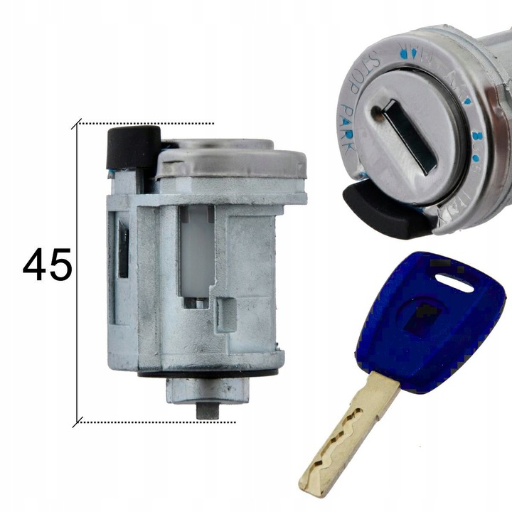 Fiat autózár, Motokey, kulcskészlet, SIP22, többszínű