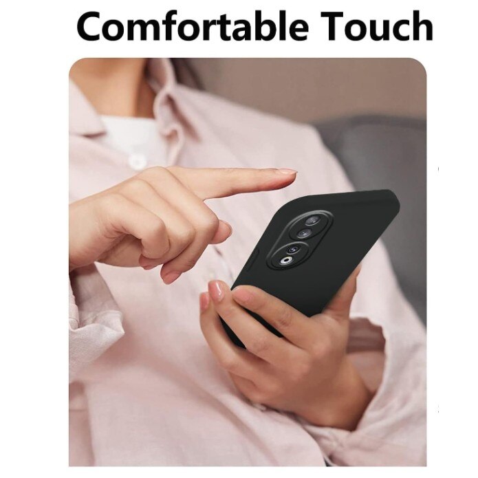 Husa Protectie, compatibila cu Honor 90, TPU Carbon, Negru