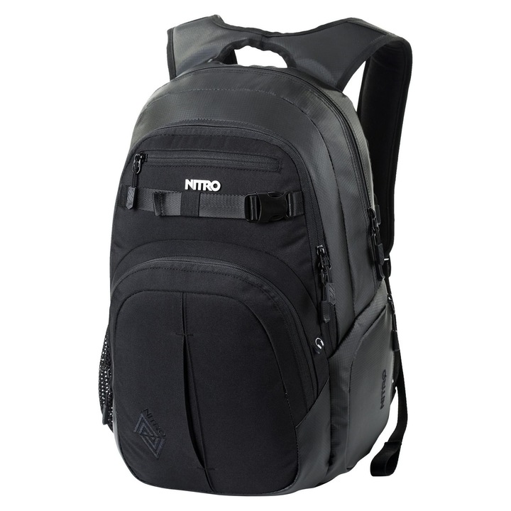 Rucsac Nitro Chase, 17 inch, negru, compartimente spatioase