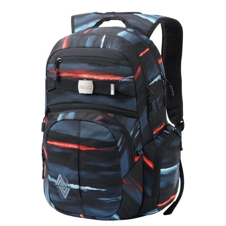 Rucsac Nitro Hero, waterproof, pentru laptop de 17 inch, multicolor, dimensiuni 30x45x15cm