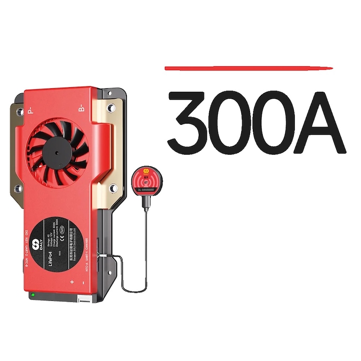 Sistem de Management al Bateriei, Daly 300A BMS S 485CAN, LiFepo4, 4S, 12V, Configuratii 3S-16S