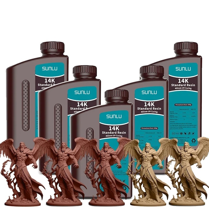 Rasina 3D, SUNLU 14K-ST 2MAP 3MAH, precizie inalta, uscare rapida, 5 buc