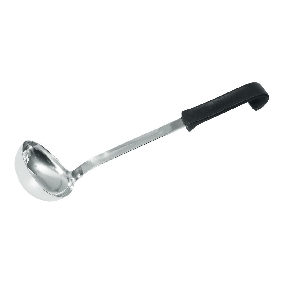 Polonic Hendi pentru supa, otel inoxidabil, maner polipropilena, 0.11 lt 80x300 mm