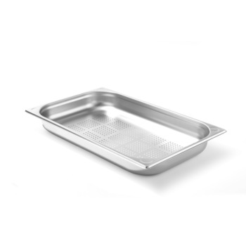 Tava perforata Gastronorm GN 1/1 (530x325 mm), H=65 mm 8.6 lt, inox, Hendi Kitchen Line Tava perforata Gastronorm GN 1/1 (530x325 mm), H=65 mm 8.6 lt, inox, Hendi Kitchen Line