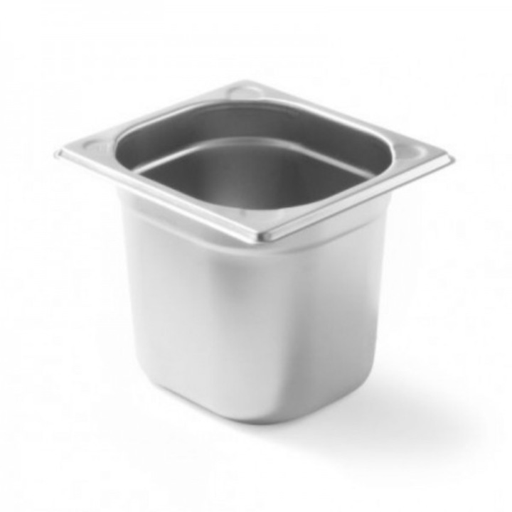 Tava gastronorm din inox, Kitchen Line GN 1/6, 200 mm inaltime, 176x162x200 mm