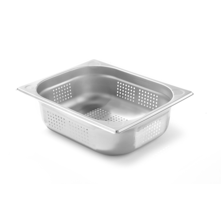 Гастронорм съд Hendi Kitchen Line GN 1/2, 65 мм, 3.6 литра, Неръждаема стомана