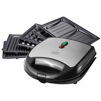 Sandwich-maker Star-Light 3 in 1 SMH-317W, 700 W, 3 tipuri de placi grill, sandwich, waffle, Negru/Inox Sandwich-maker Star-Light 3 in 1 SMH-317W, 700 W, 3 tipuri de placi grill, sandwich, waffle, Negru/Inox