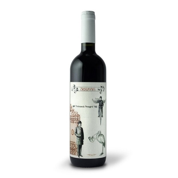 Pachet 6 sticle, vin rosu sec Serafim Feteasca Neagra 0.75 L