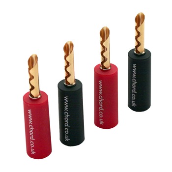 Conector Banana Chord 4mm Z plug, set de 4 bucati Conector Banana Chord 4mm Z plug, set de 4 bucati