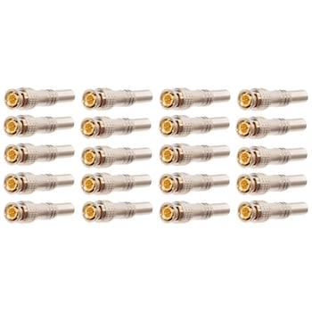 Set 20 buc Mufa semnal video BNC Tata pentru cablu coaxial Set 20 buc Mufa semnal video BNC Tata pentru cablu coaxial