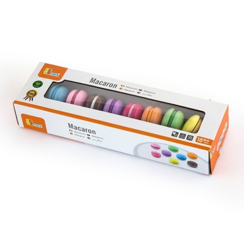 Set 8 macarons din lemn cu arici Set 8 macarons din lemn cu arici