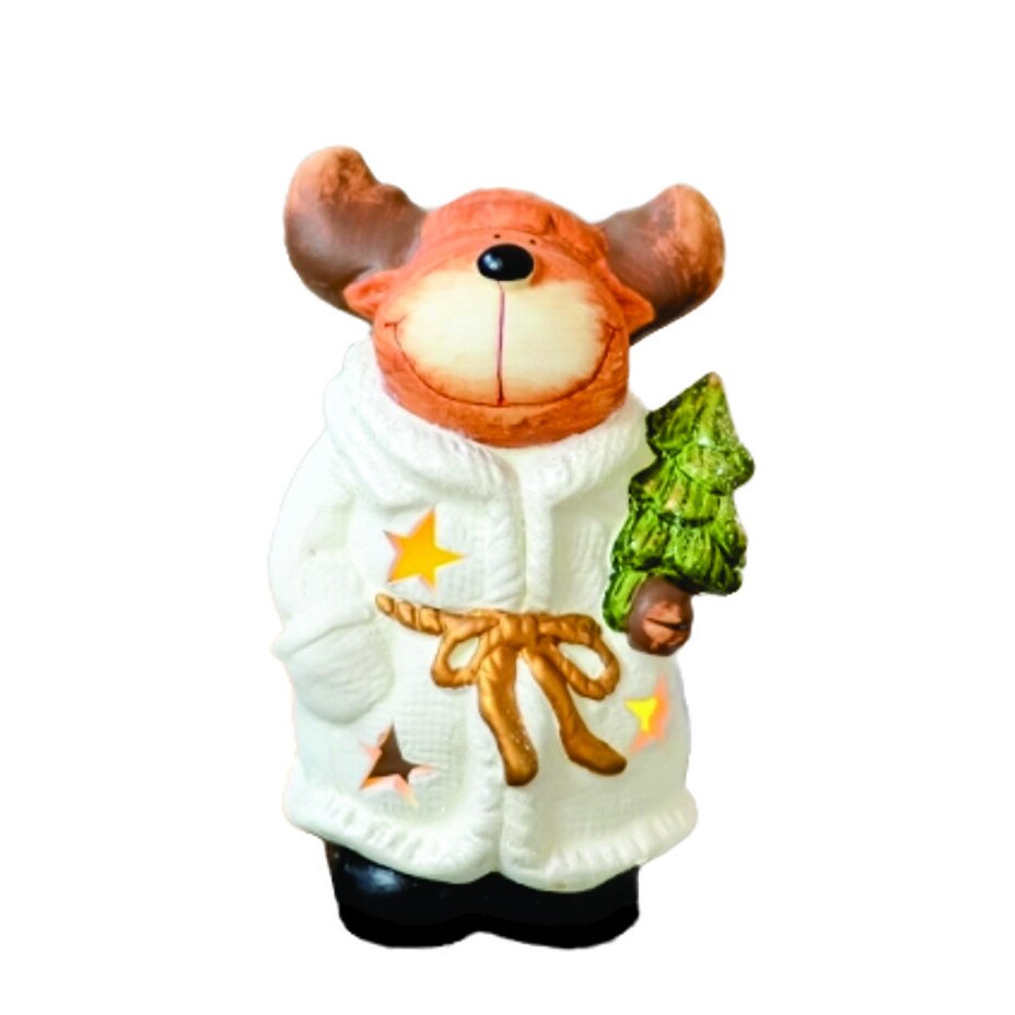 Candela Craciun figurina ren - 15 cm