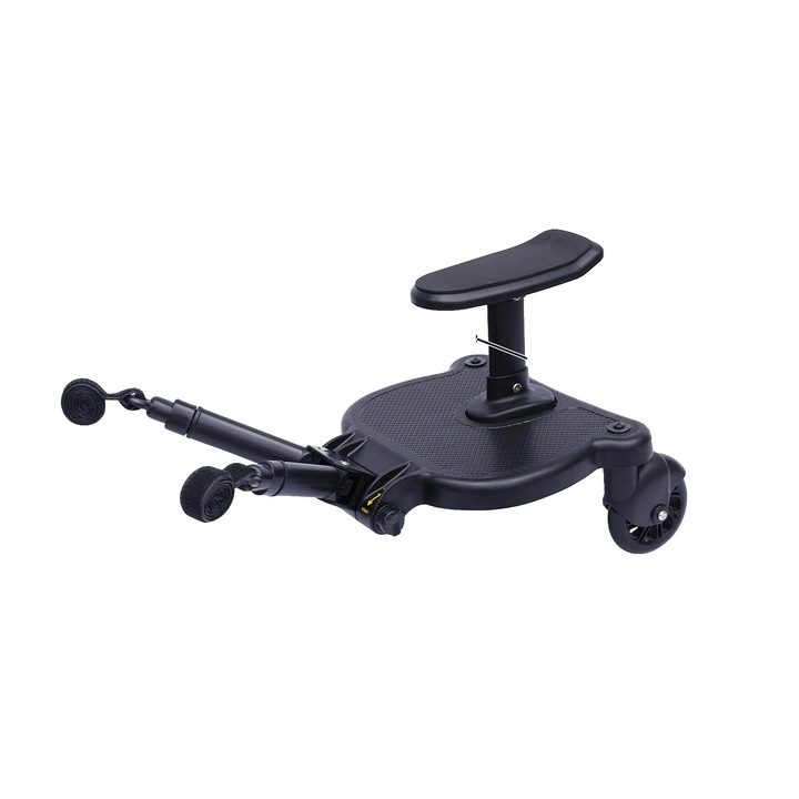 Adaptor transport bebelusi, compatibil cu majoritatea carucioarelor, negru, dimensiuni 33.2x24.5cm, 10.8x22.5cm