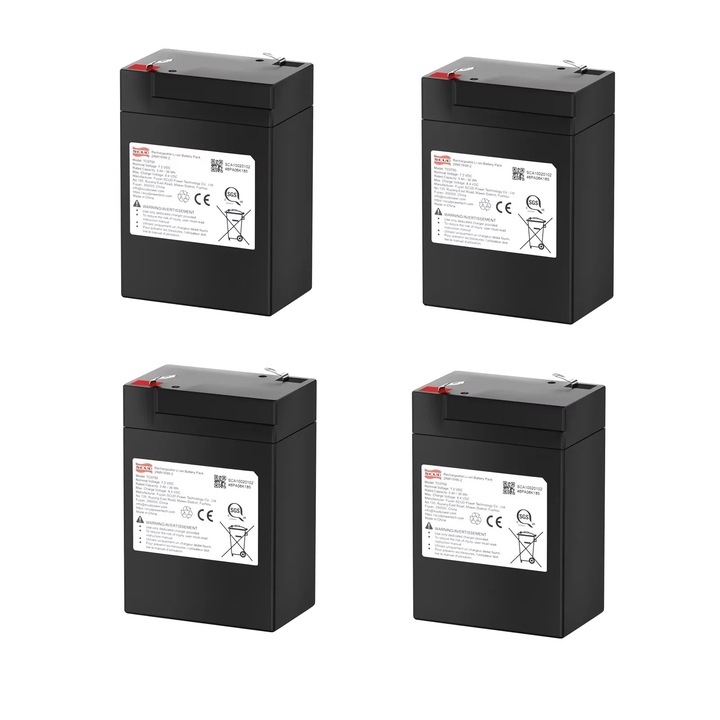 Литиево-йонна батерия 7.2V 5.0Ah Scud, комплект от 4 броя, голям капацитет, удължена издръжливост