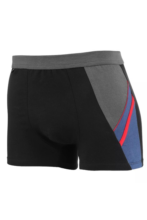 Boxeri barbati cu banda elastica, bumbac, Negru