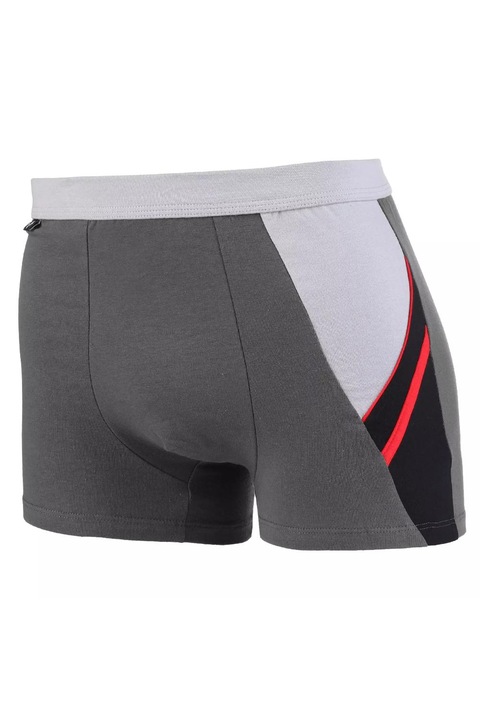 Boxeri barbati cu banda elastica, bumbac, Gri
