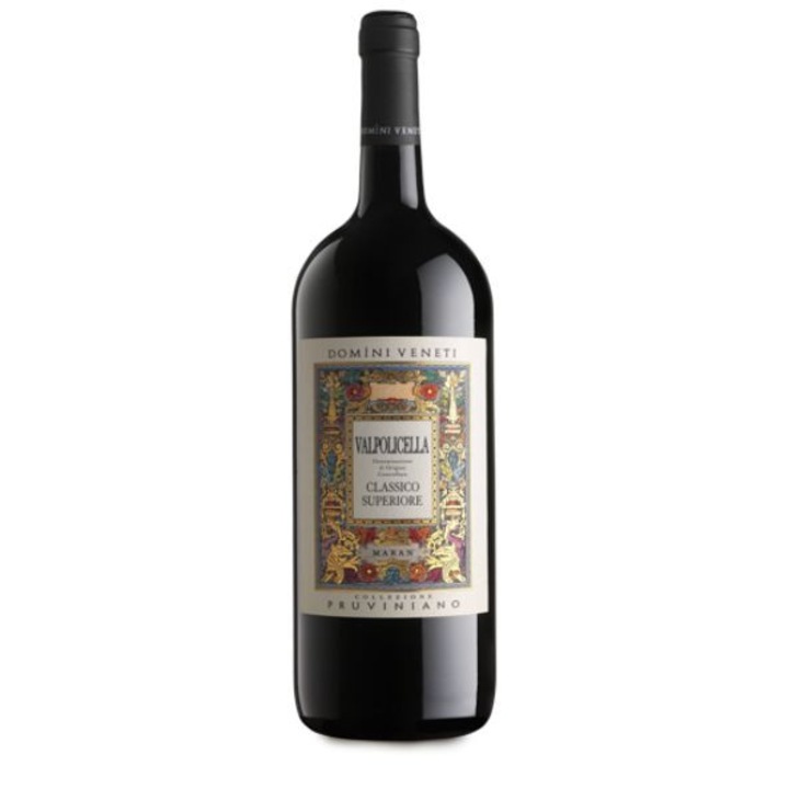 Vin Rosu Sec Domini Veneti Pruviniano Valpollicella Classico Superiore DOC Magnum Cutie de lemn 1.5l