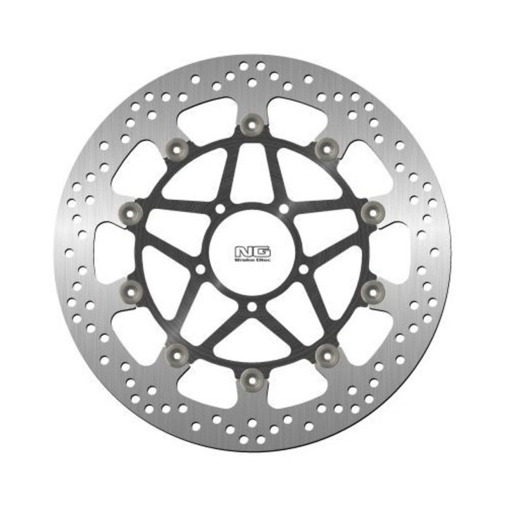 Спирачен диск, NG, за Ducati Monster 1200 '18-21, Multistrada 1200/1260 '15-21, 330x72x5мм, сребрист