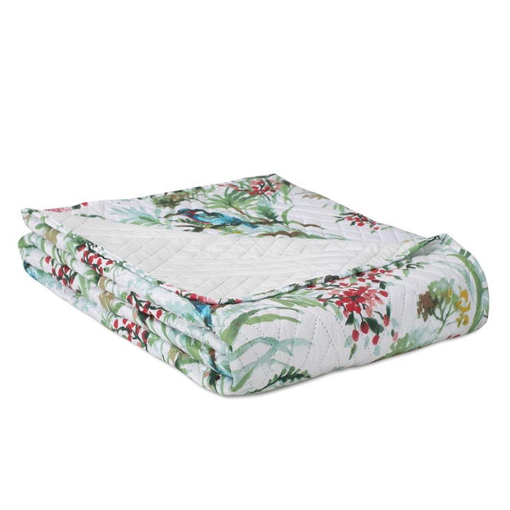 Cuvertură de pat matlasată Amelia Home, Kingfisher, Boho, Multicolor, 260x280cm