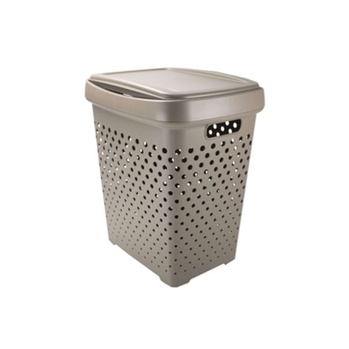 Cos pentru rufe 50L, bej, set 1 unitate