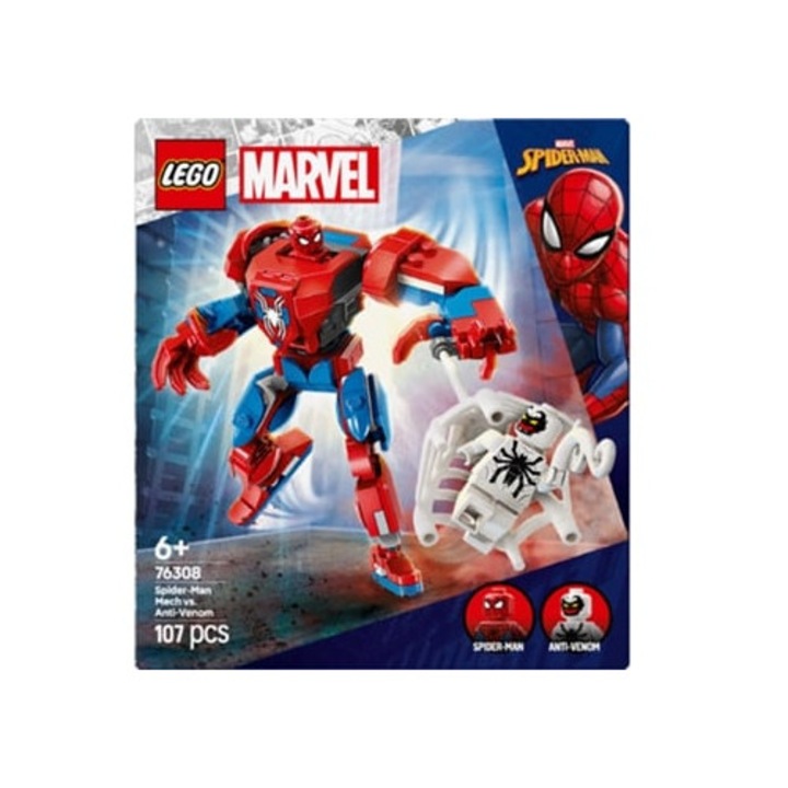 Pókember robot a Venom ellen építőjáték készlet - 76308, többszínű