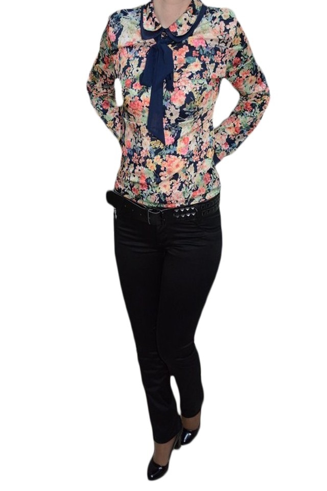 Pantaloni fashion, cu insertii de cusaturi si strasuri, D&J Exclusive, Negru